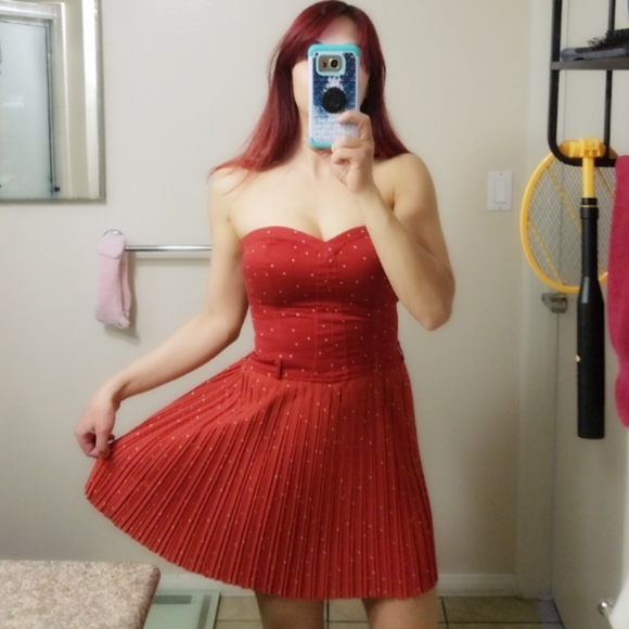 bershka red polka dot dress bershka polka dot dress